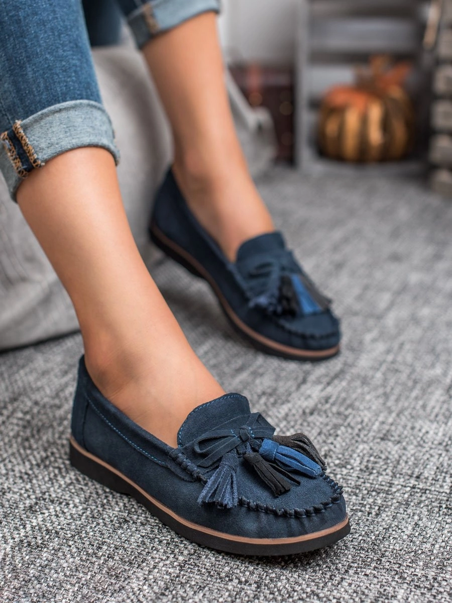mocassin femme texto