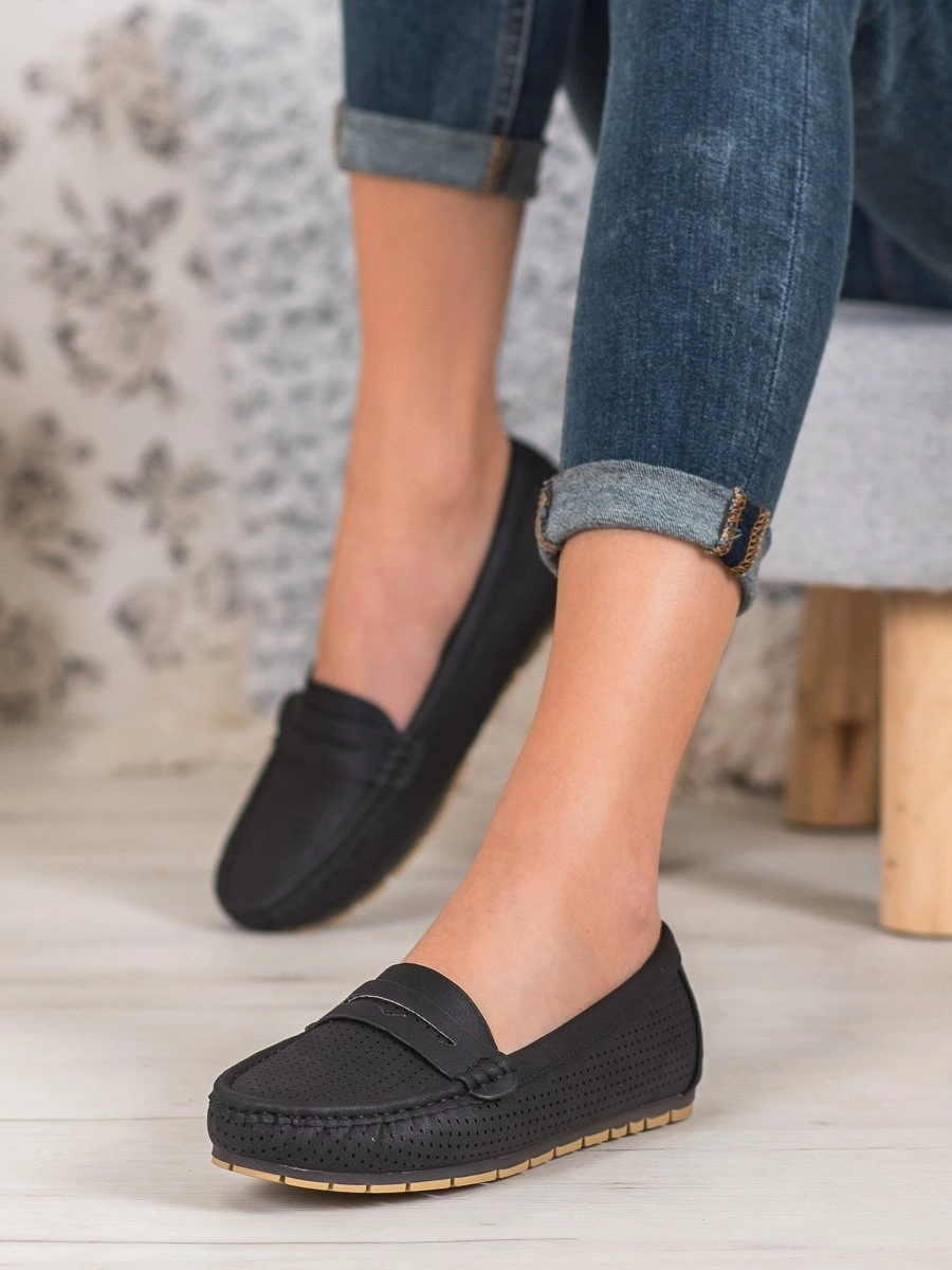 mocassin souple cuir femme